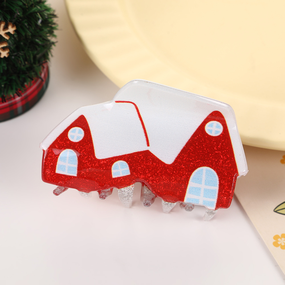 Christmas house gripper 7.5*4*4.5cm