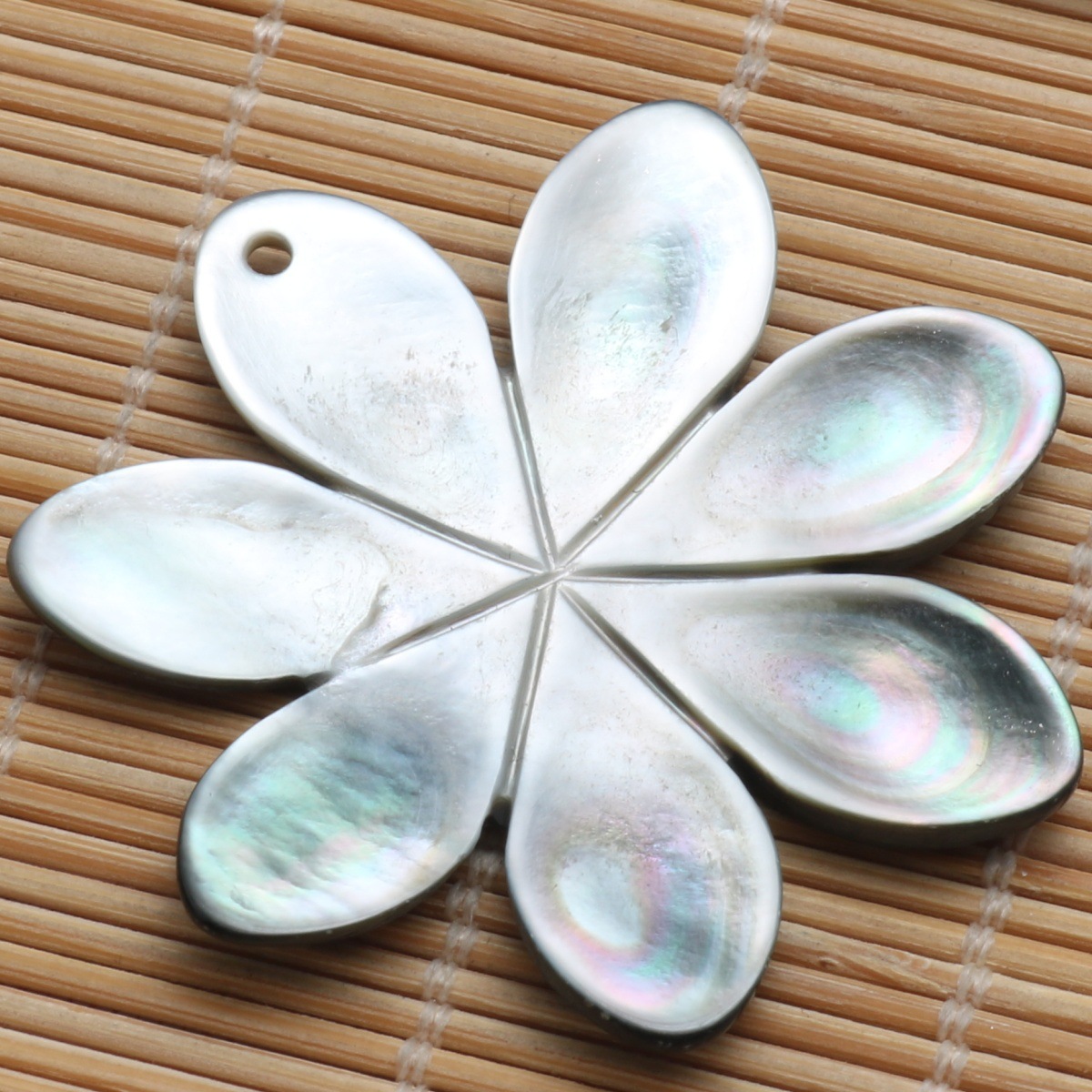Silver gray large flower 37*39mm