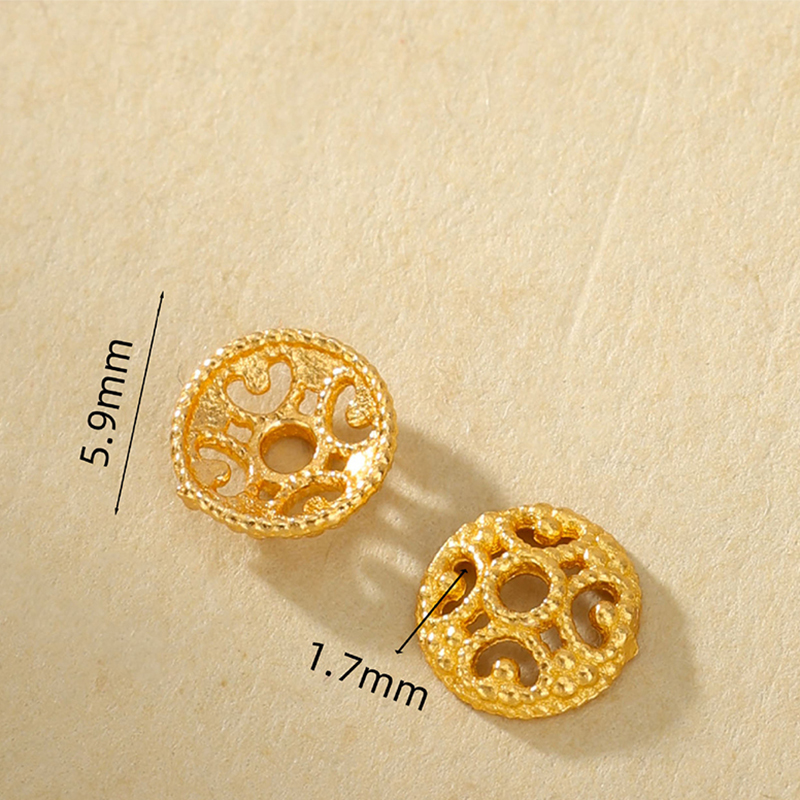 B 6mm bead cap