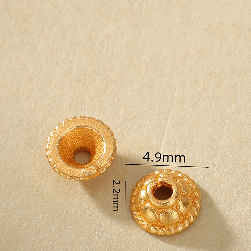 K 5mm bead cap
