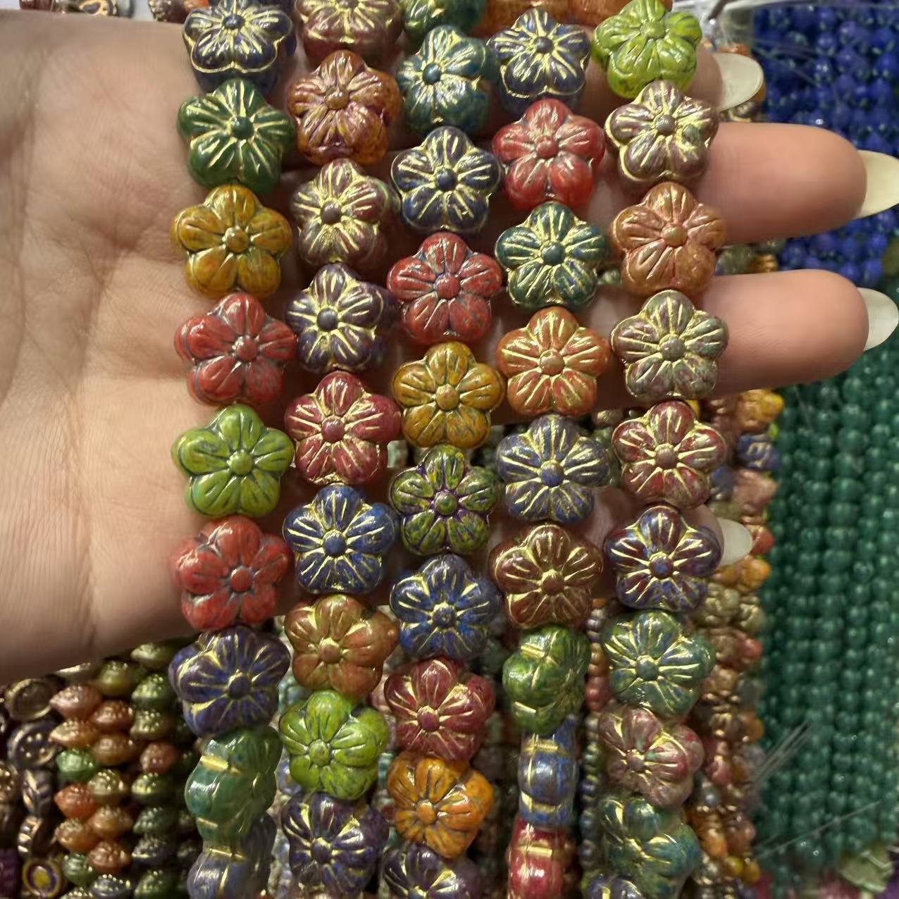 Five-petal flower 13mm (30 pieces per piece)