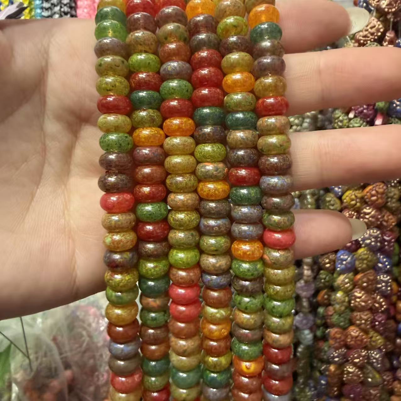 Abacus beads 5×8mm (75 beads per piece)