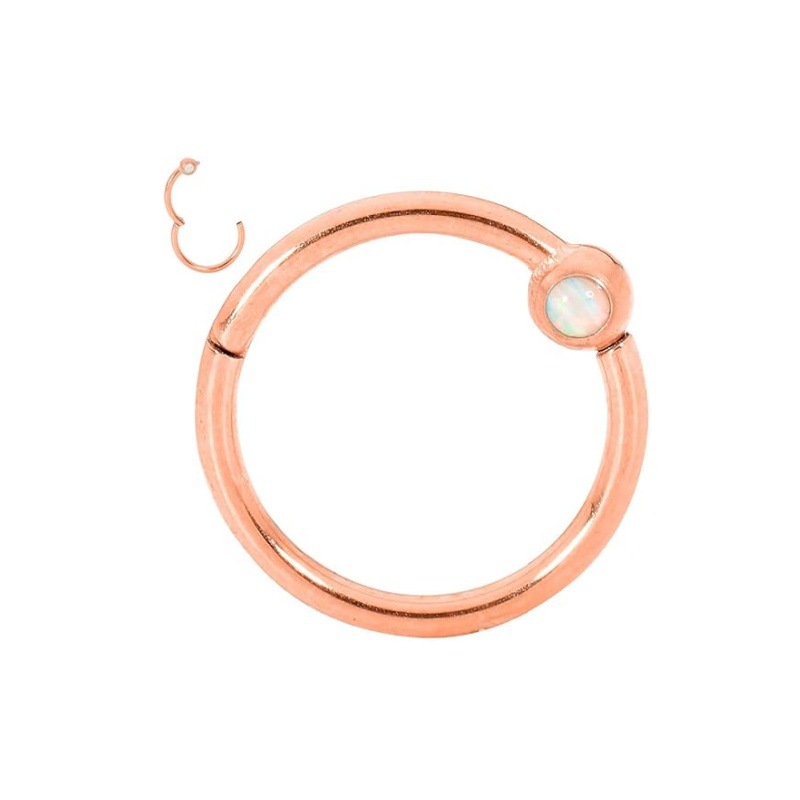 Rose gold opal