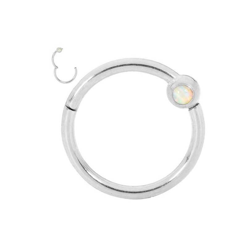 Steel color opal