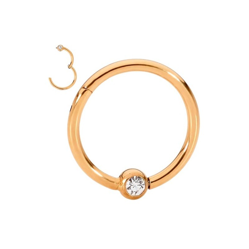 Rose gold rhinestones
