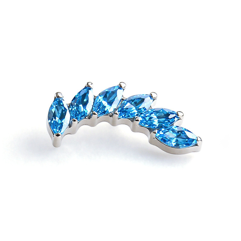 Titanium blue zirconium