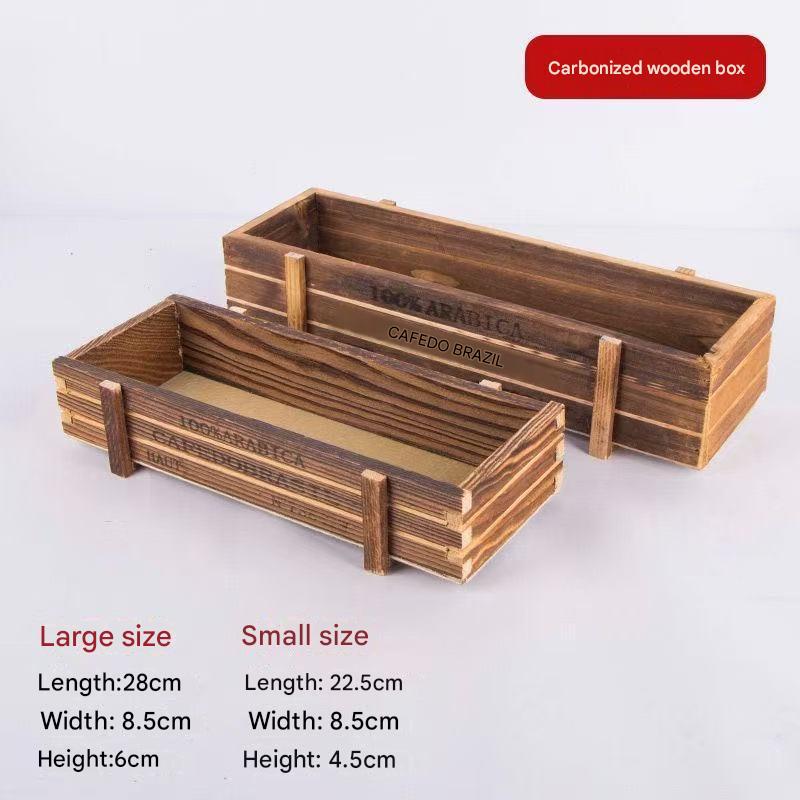 Carbonized wood box