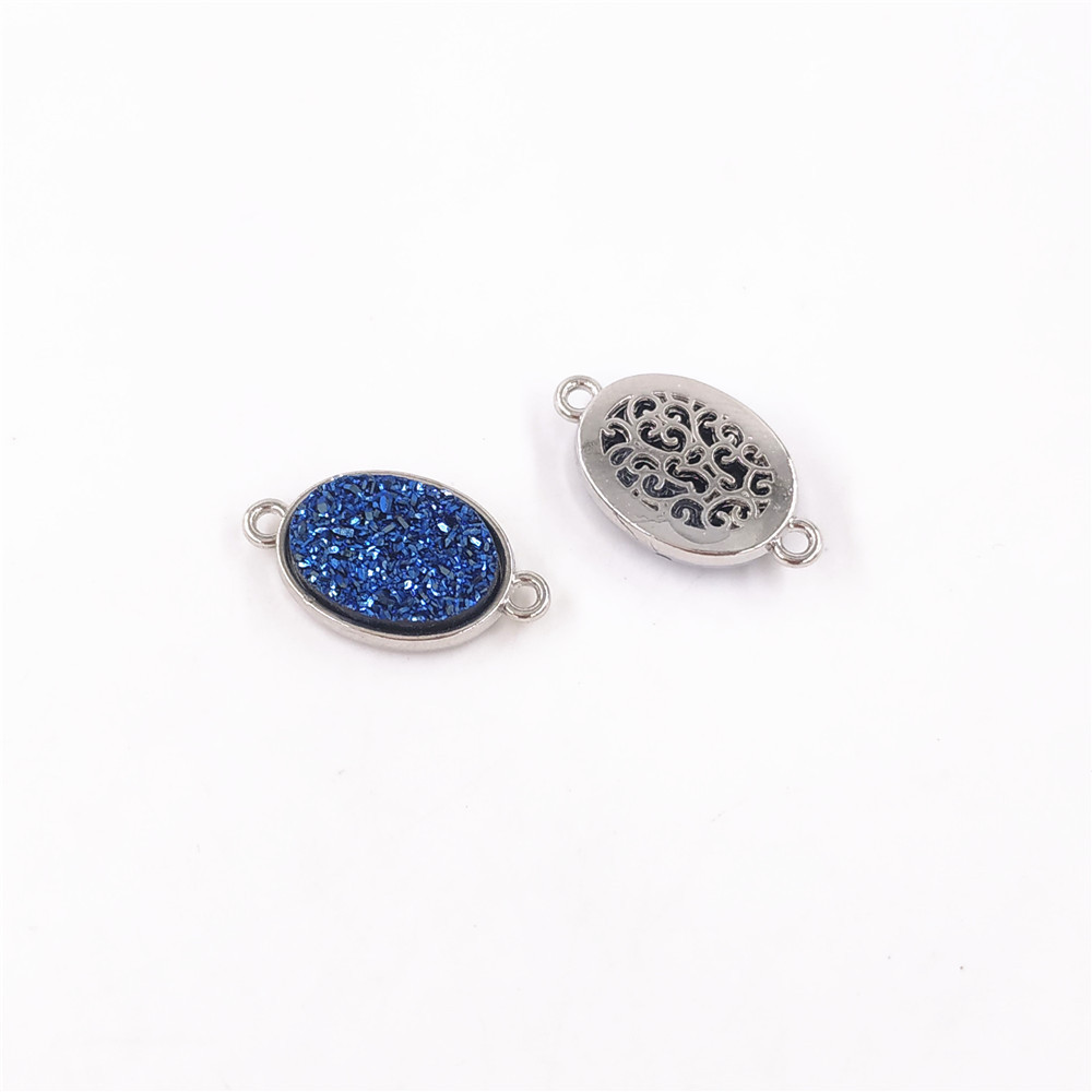 Oval (21*12*4mm) Blue