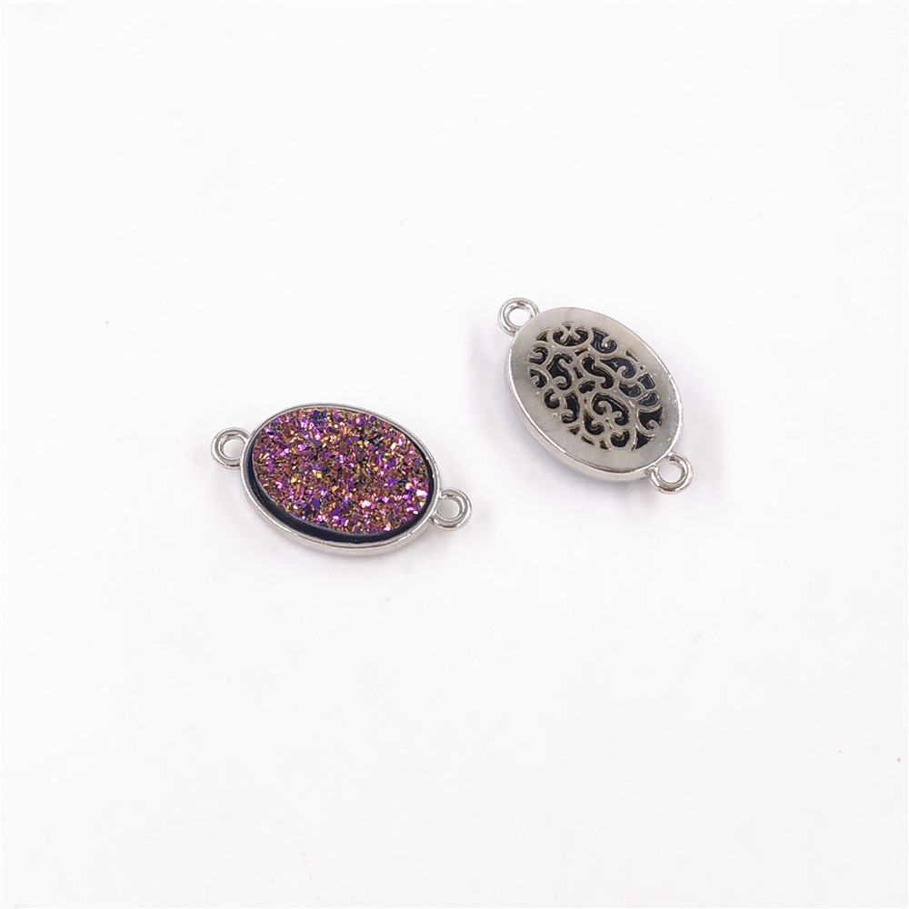 Oval (21*12*4mm) Purple