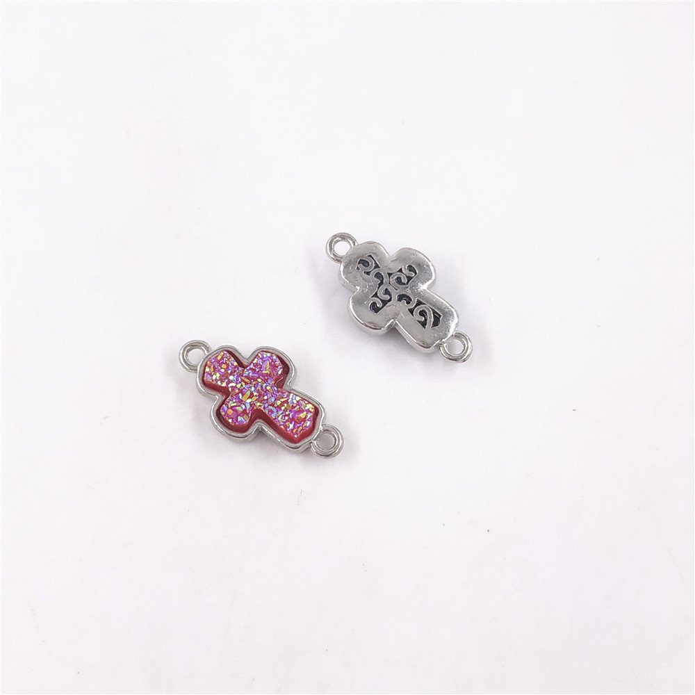 Cross (19*10*4mm) Rose Red