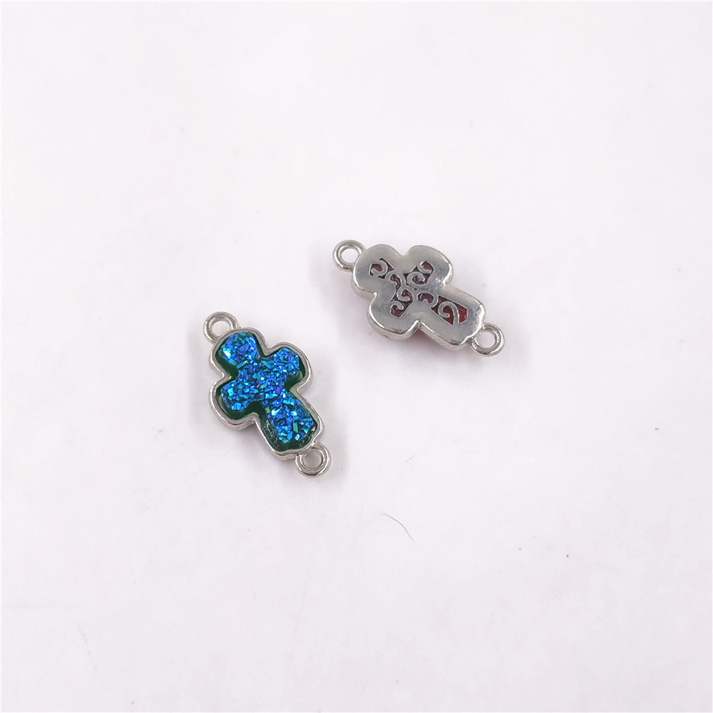 Cross (19*10*4mm) light blue
