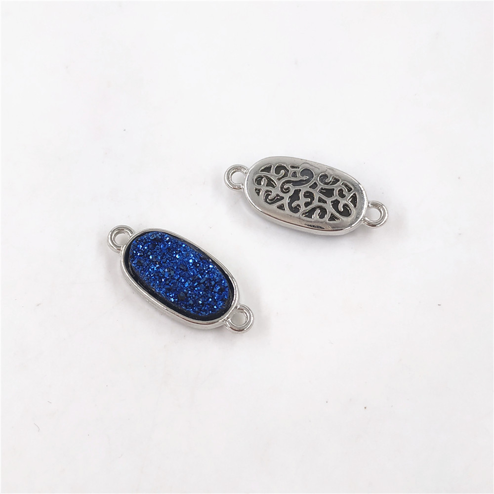 Oval (21*9*4mm) Blue