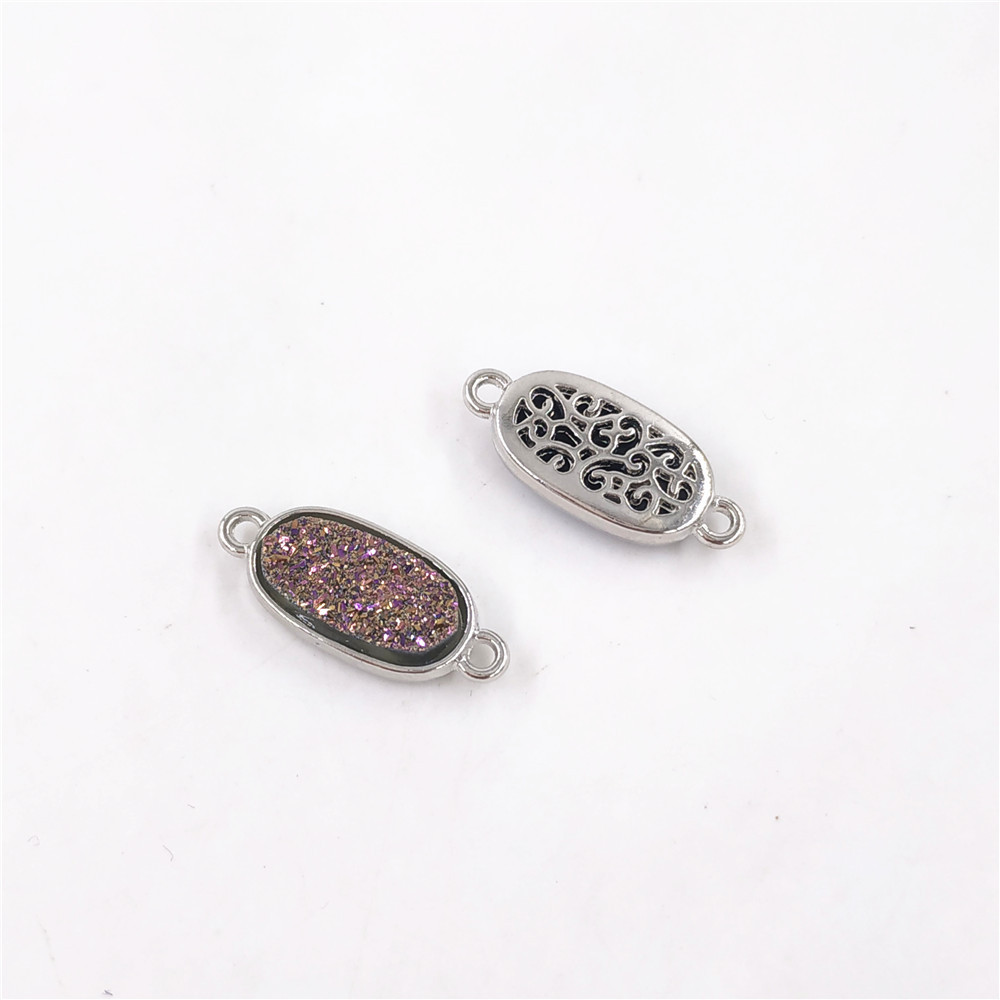 Oval (21*9*4mm) Purple