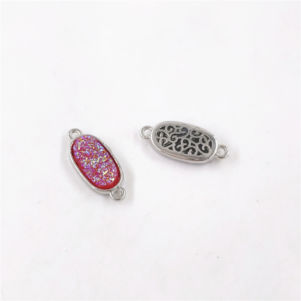 Oval (21*9*4mm) Rose Red