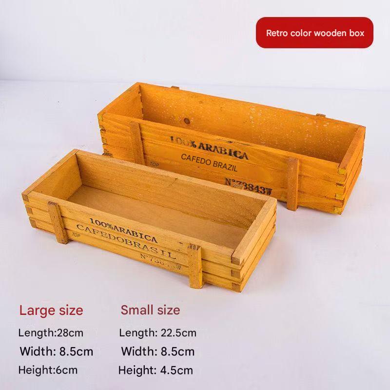 Retro color wooden box