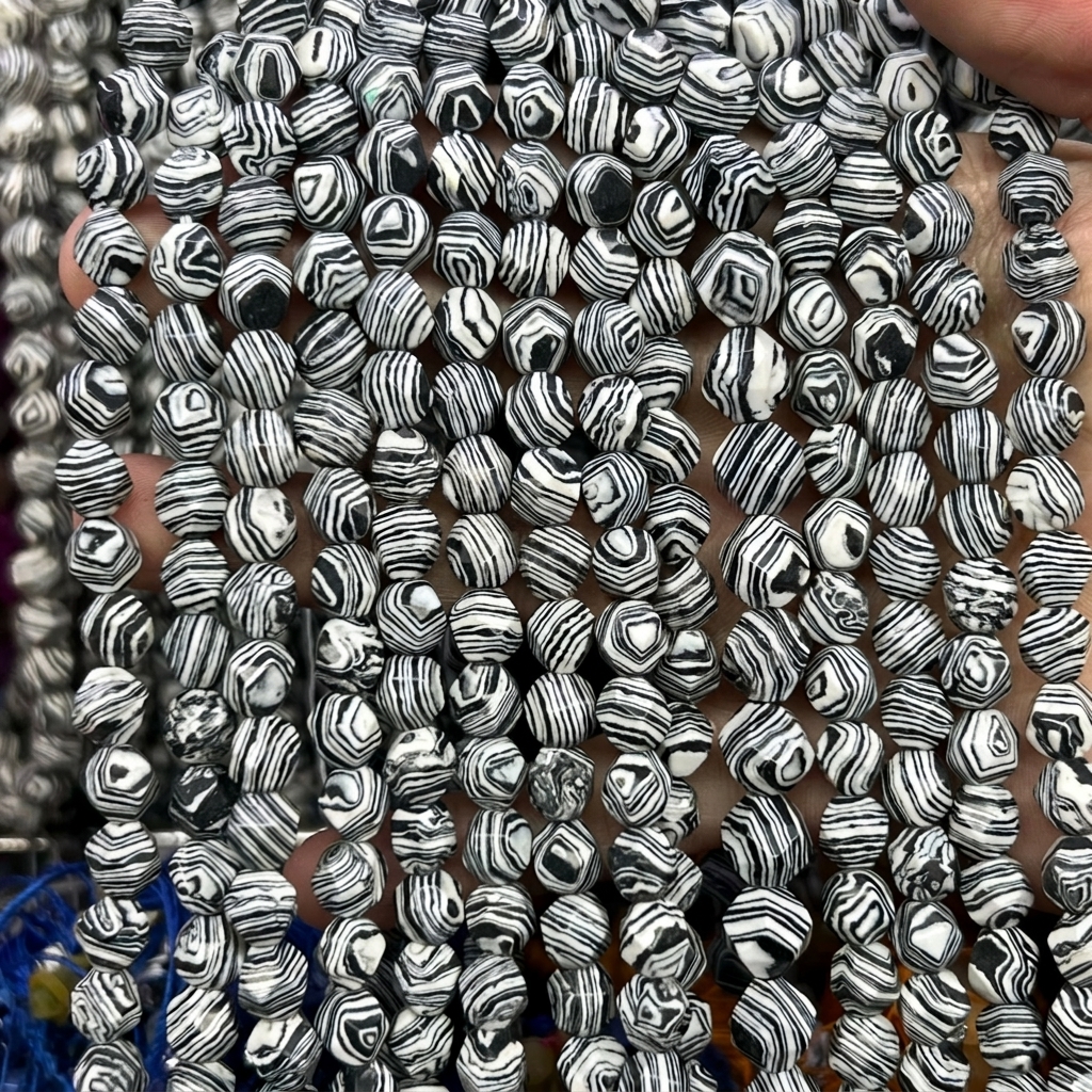 black and white malachite