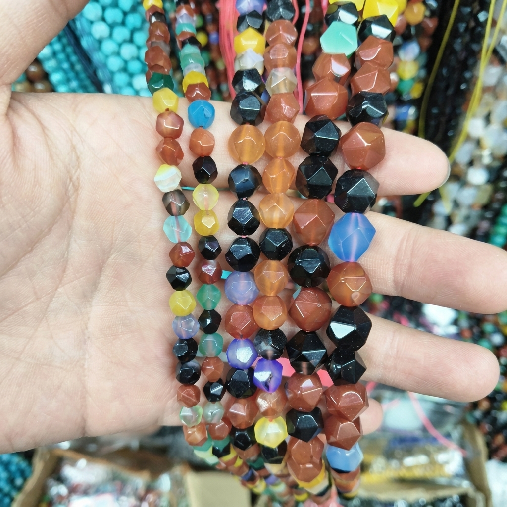 mixed color lace agate