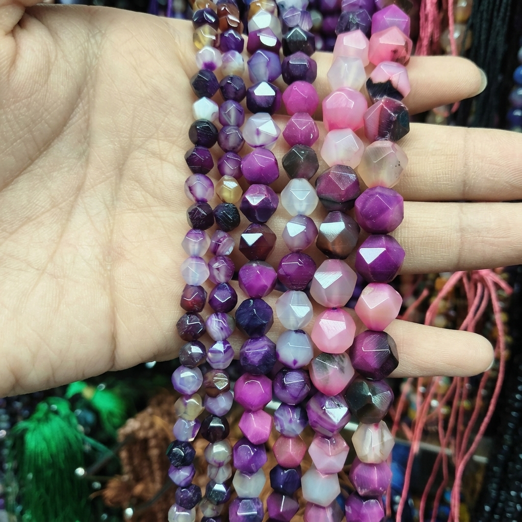 Ágata de encaje morado