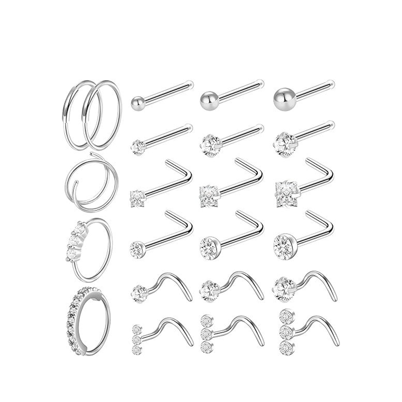 Steel color 23-piece set