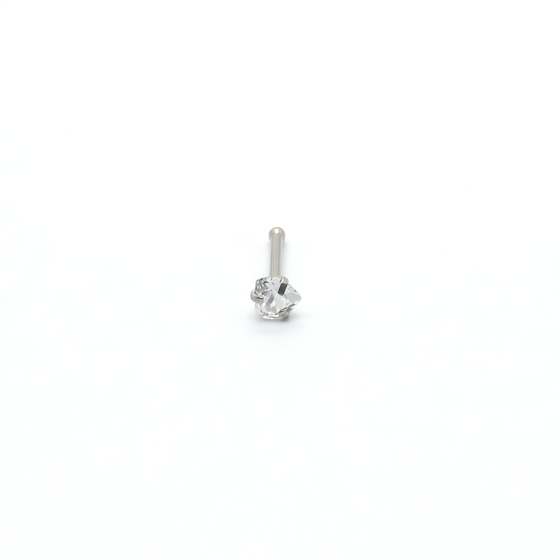 White diamond heart-shaped [straight pole]
