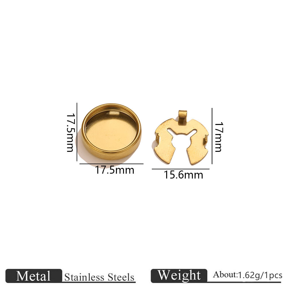 Golden turtle buckle 17.5mm
