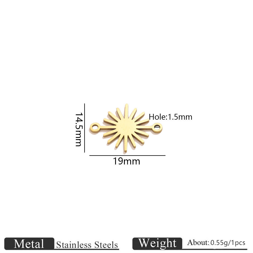 Golden hydraulic pendant - double hole sun