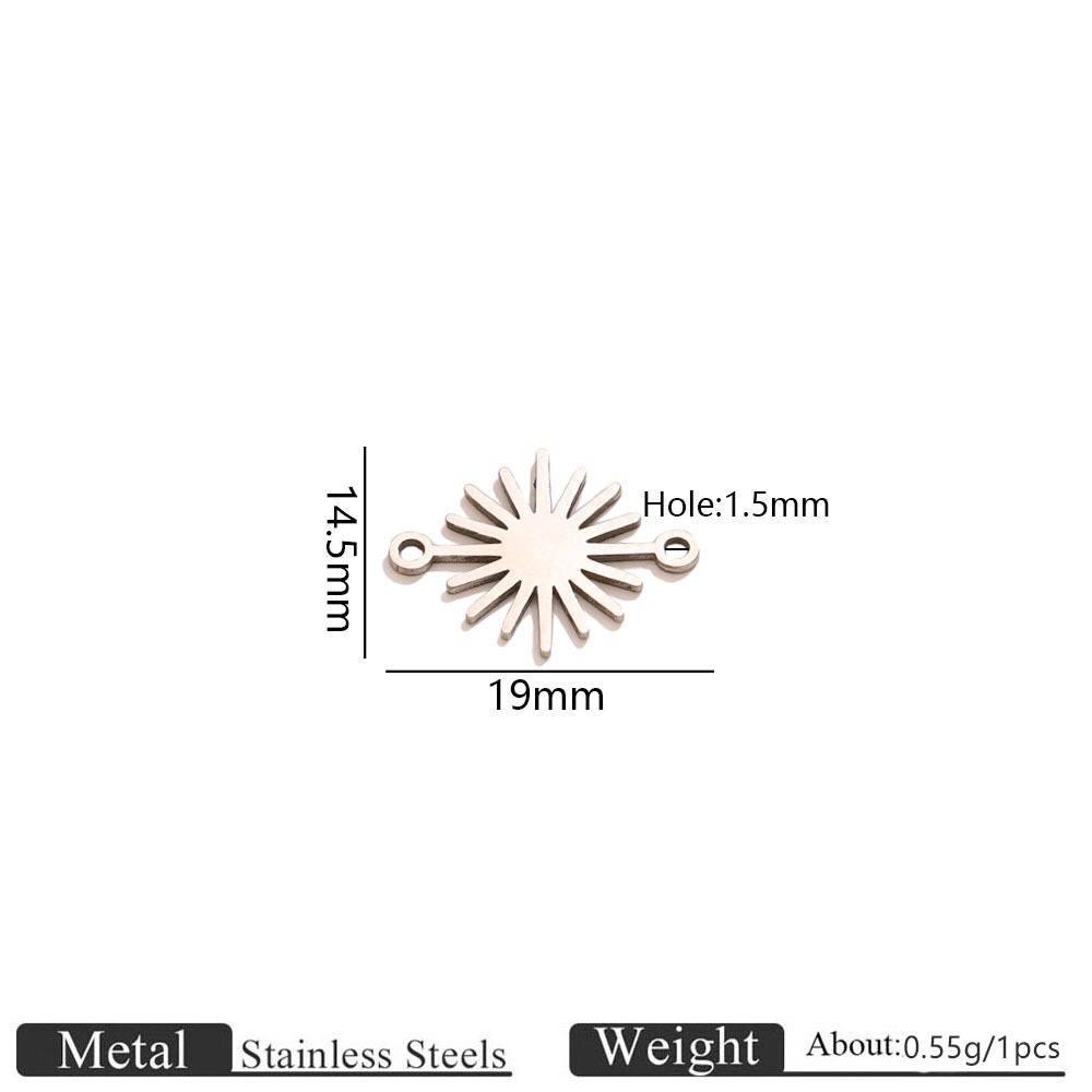 Steel-colored hydraulic pendant - double hole sun