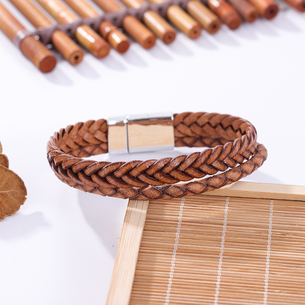 Double layer woven coffee color