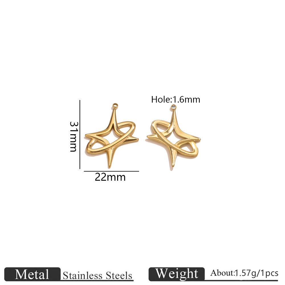 Gold star pendant
