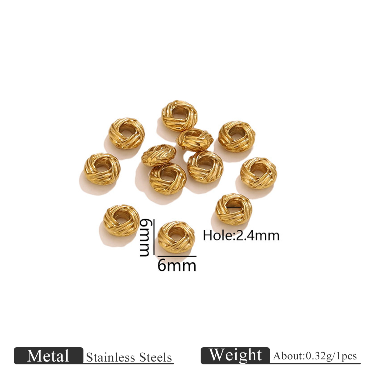 Gold 6mm