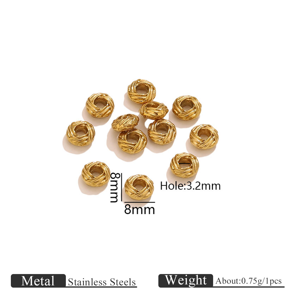 Gold 8mm