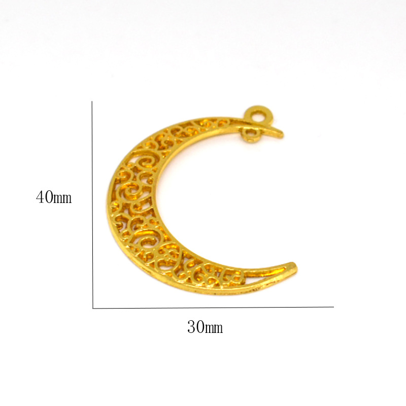 Golden Double Hanging Moon