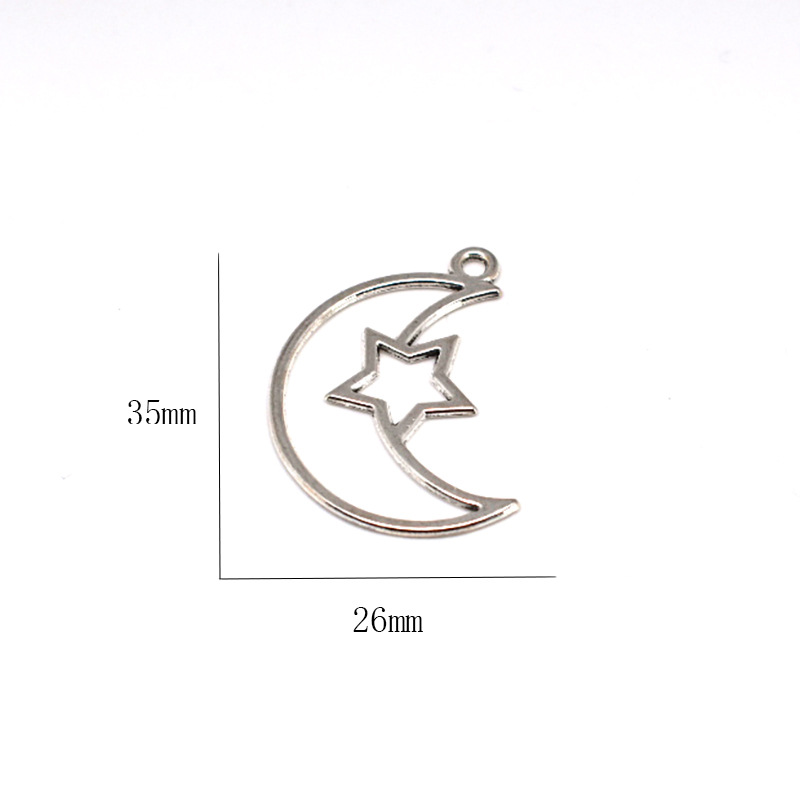 Hollow out stars and moon