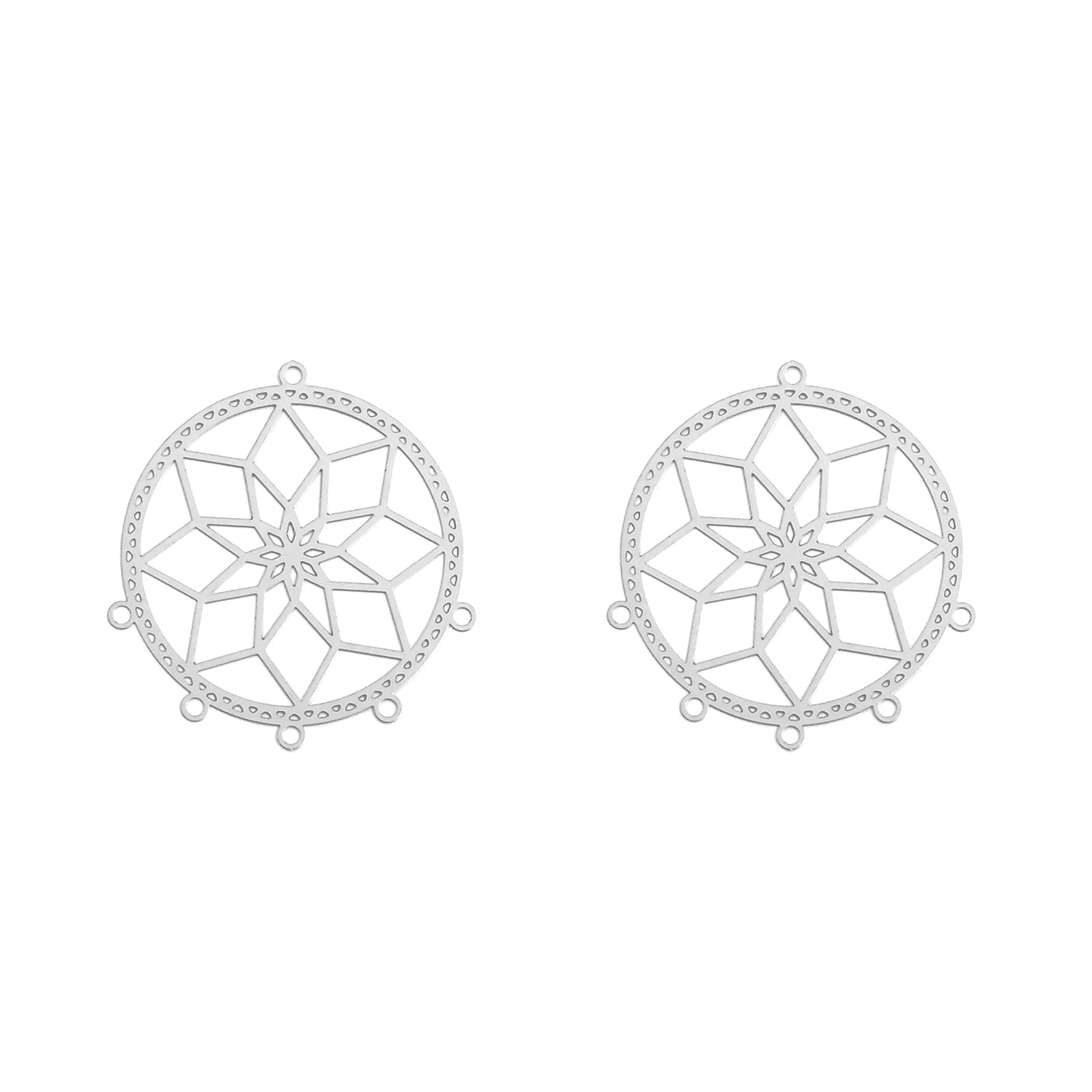 D3574 stainless steel natural color (4.6*4.9cm)