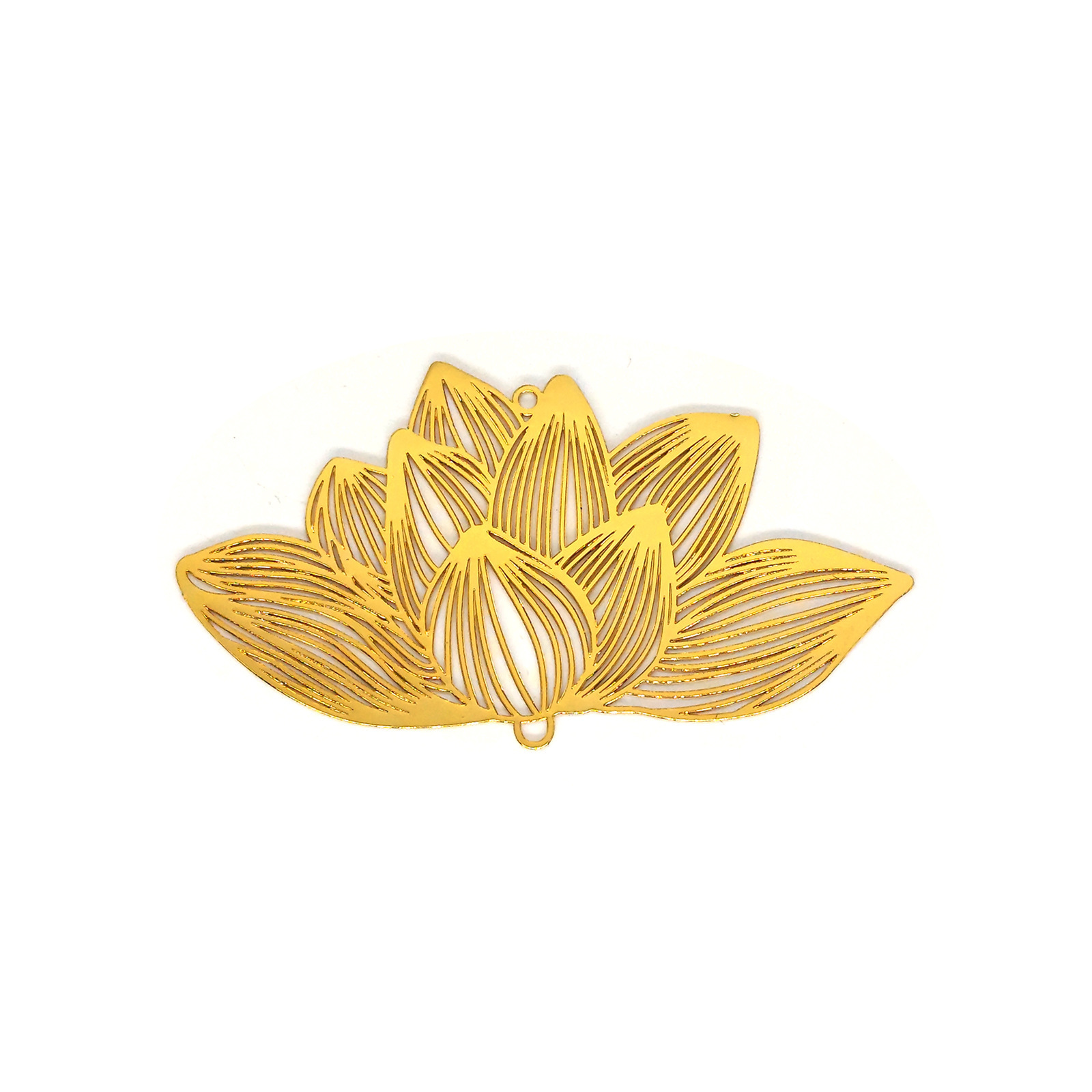 D3257 lotus imitation gold (4cm*7.1cm)