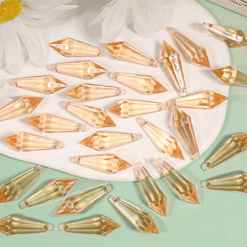 9x29mm/520pcs Champagne small bead pendant