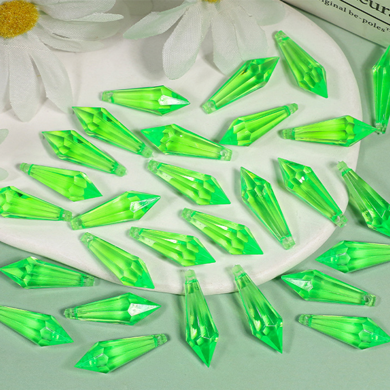 9x29mm/520pcs Green small bead pendant