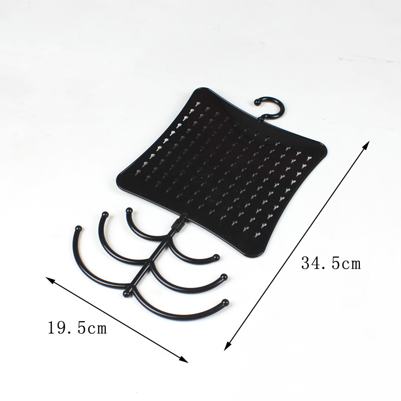 wall hanging rack black