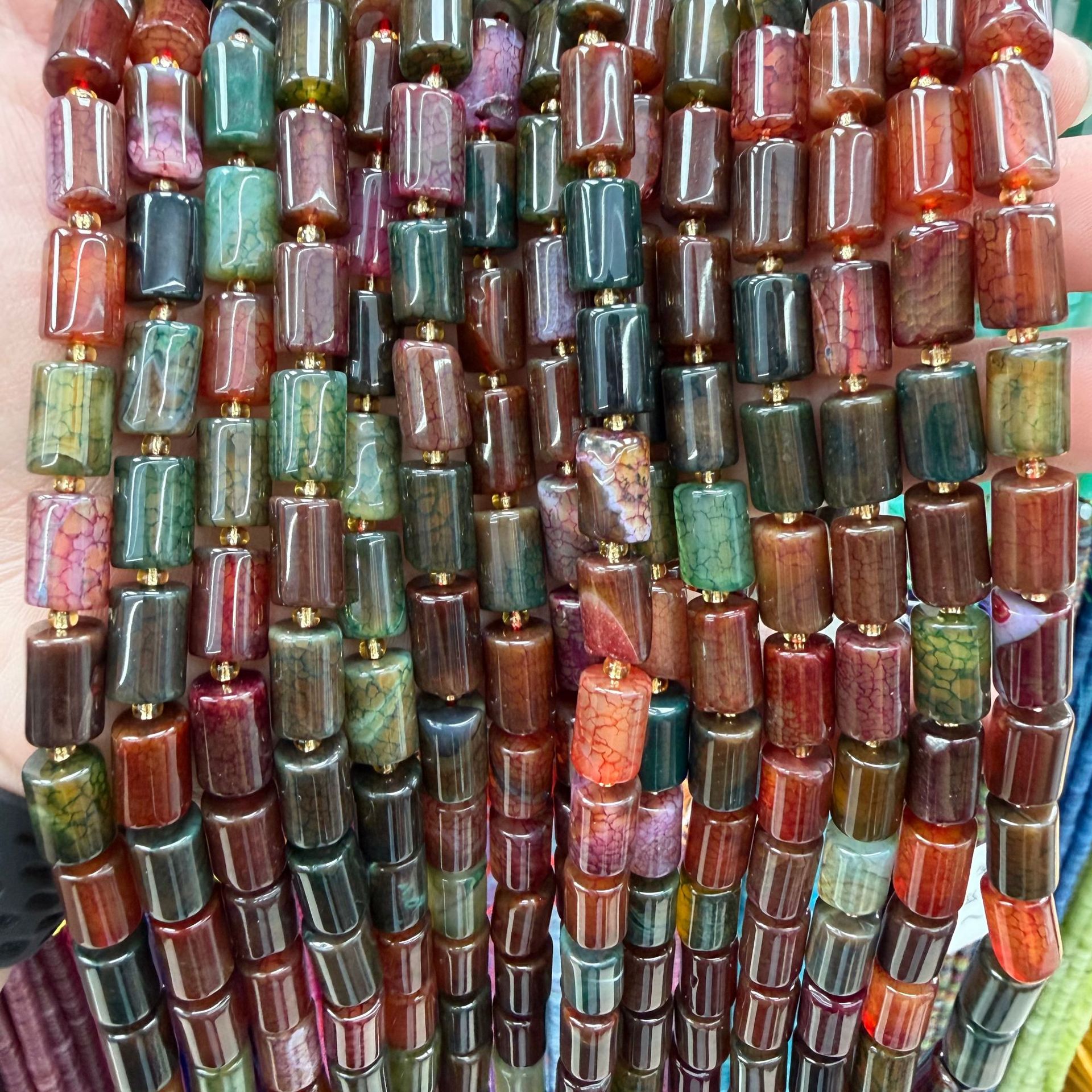 Watermelon tourmaline agate