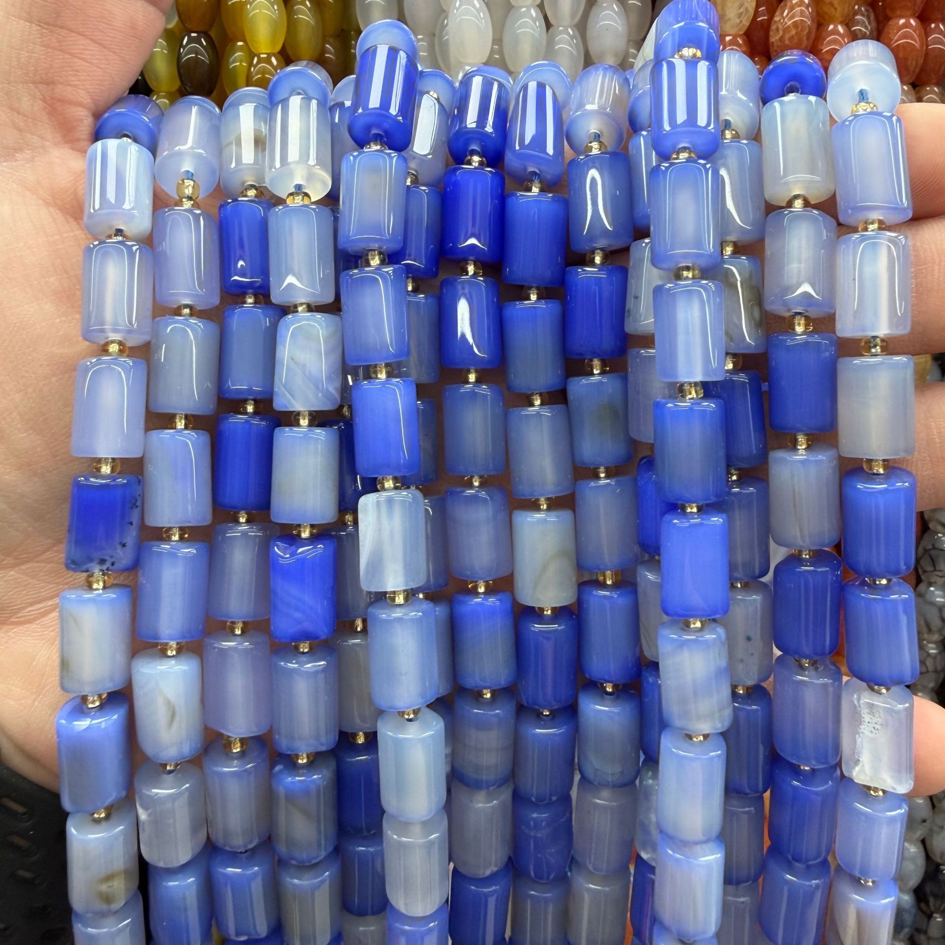 Blue striped agate