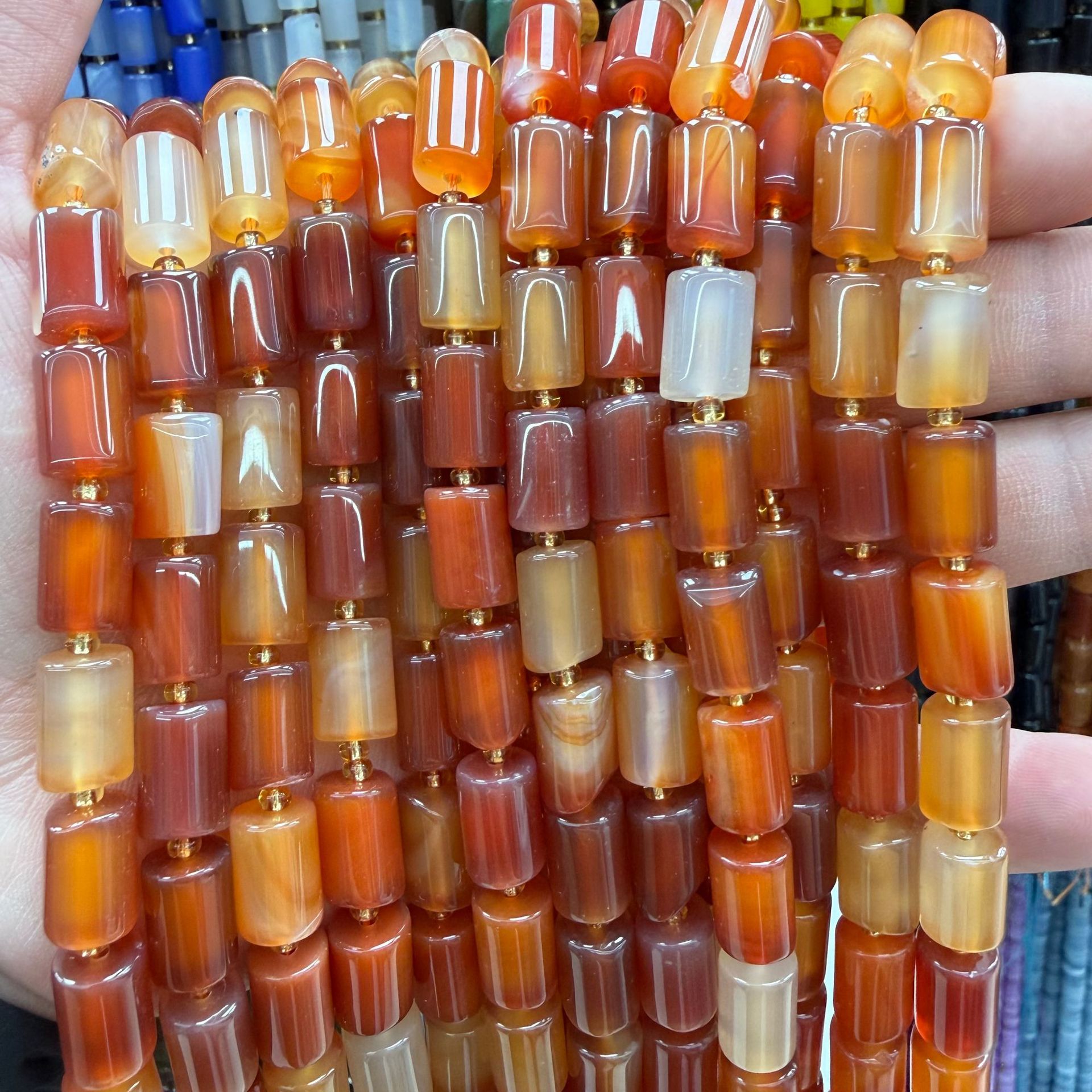 Red striped agate