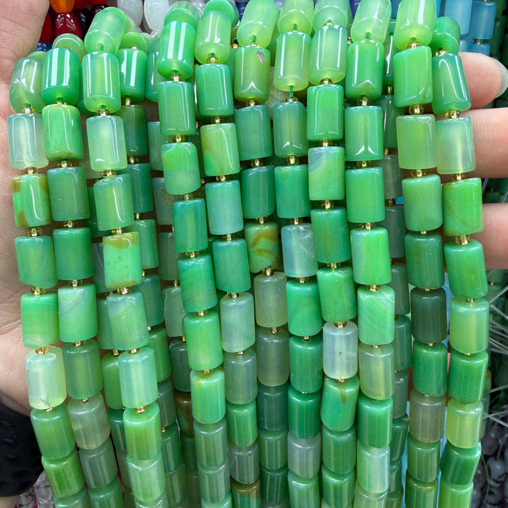 Olive green agate