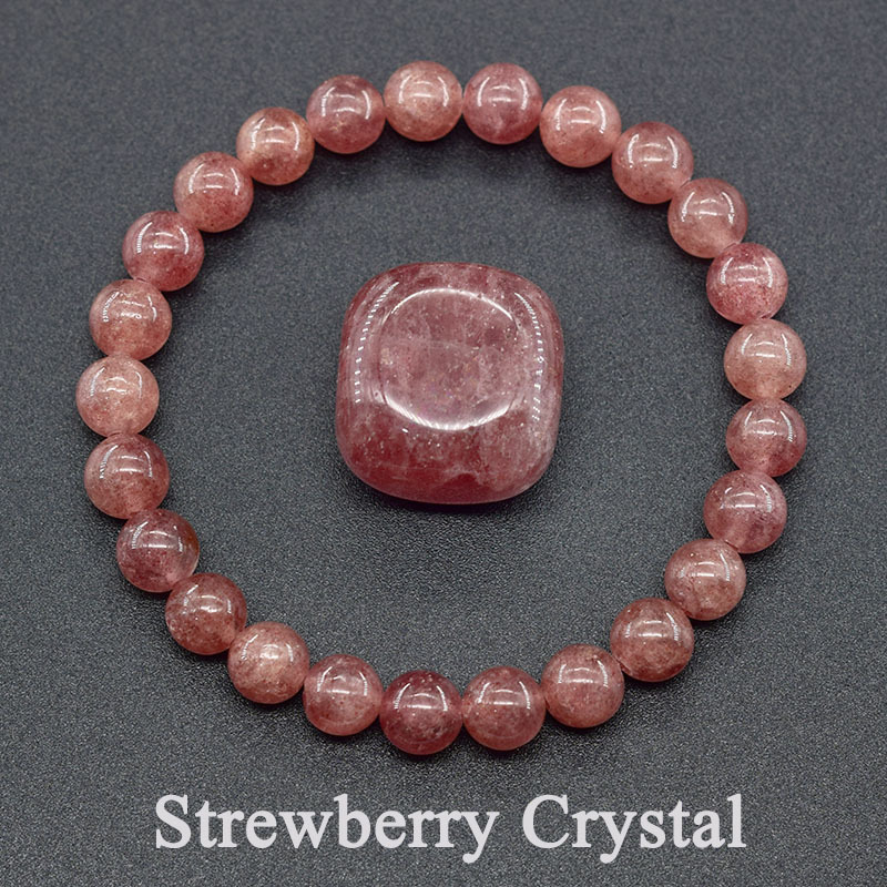 Strawberry crystal (natural stone)