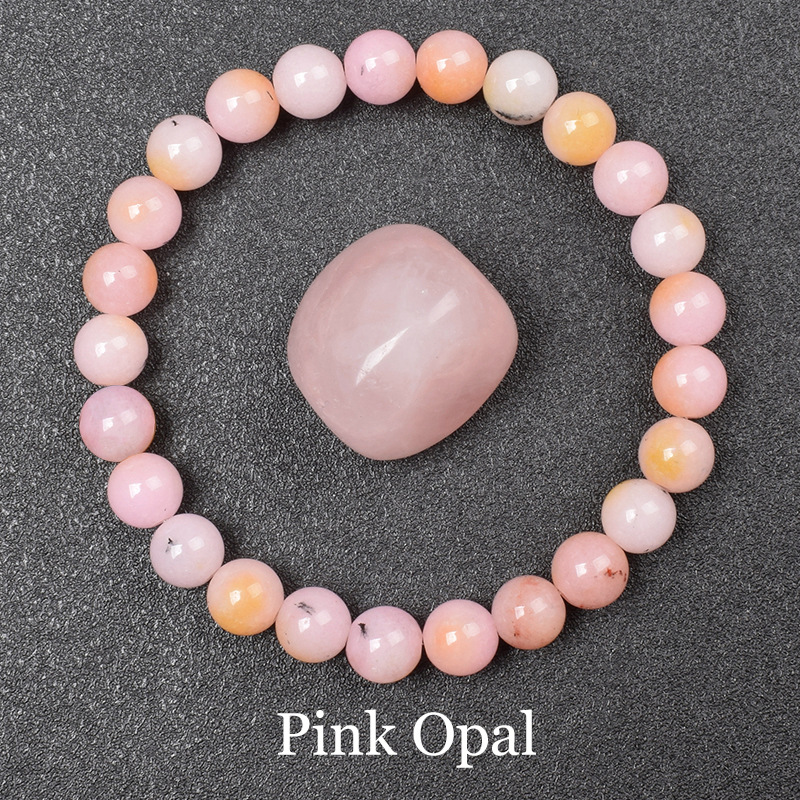 Pink opal (optimized quartz stone)