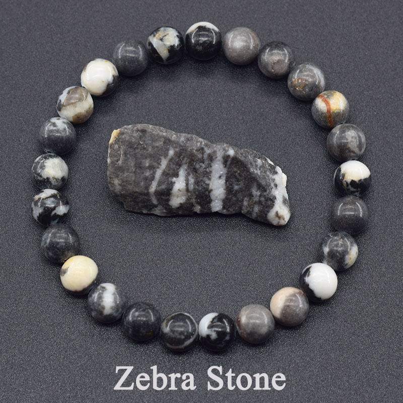 Black and white zebra (natural stone)