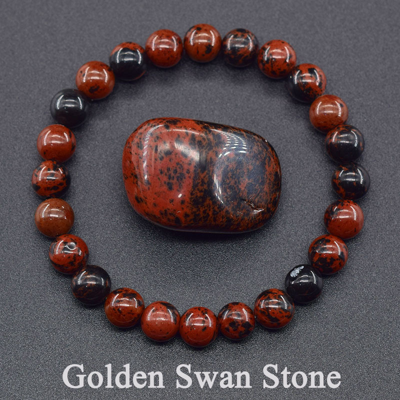 Golden swan (natural stone)