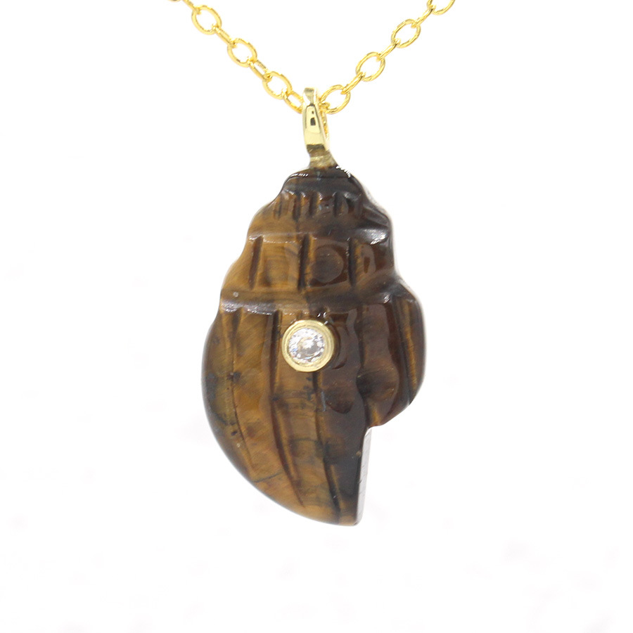 Tiger eye stone (including chain)