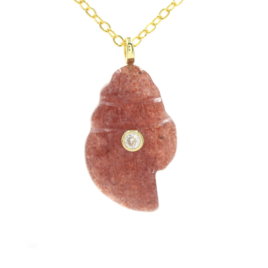 Strawberry crystal (including chain)