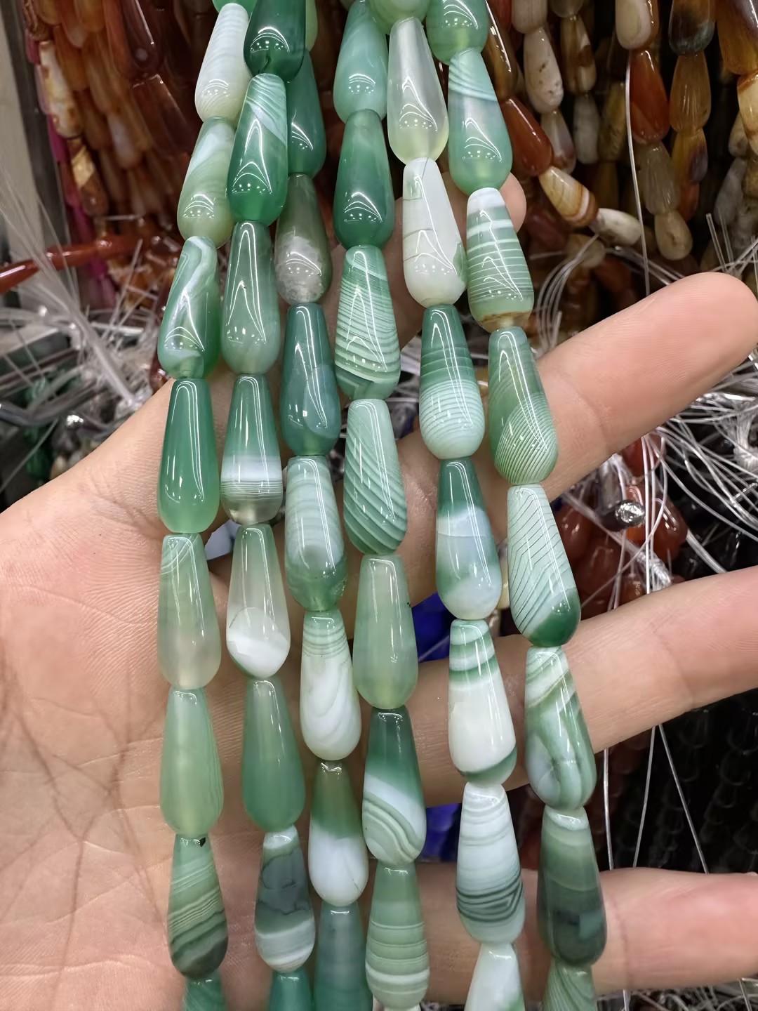 Green hair crystal