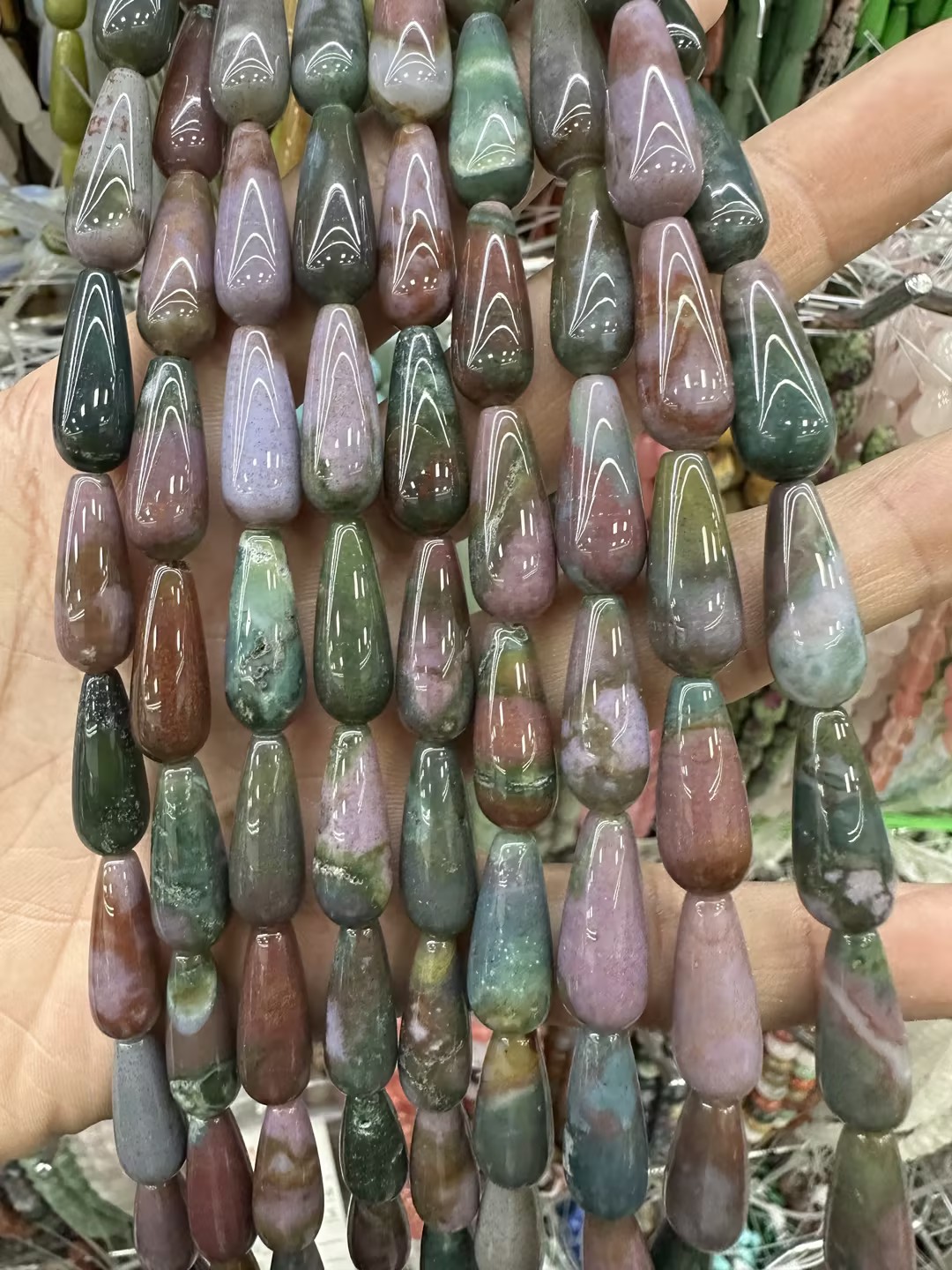 Tourmaline-colored chalcedony